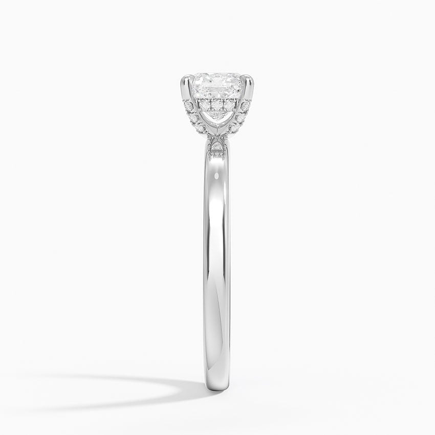 Lumiere 2mm Diamond Ring (1/8 ct. tw.) Platinum Cushion Engagement Ring