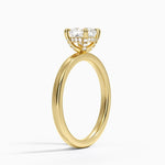 Lumiere 2mm Diamond Ring (1/8 ct. tw.) Yellow Gold 18k Cushion Engagement Ring