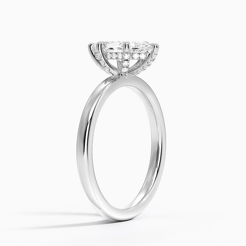 Lumiere 2mm Diamond Ring (1/8 ct. tw.) Platinum Marquise Engagement Ring