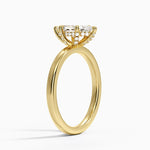 Lumiere 2mm Diamond Ring (1/8 ct. tw.) Yellow Gold 18k Marquise Engagement Ring