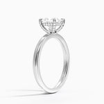 Lumiere 2mm Diamond Ring (1/8 ct. tw.) Platinum Princess Engagement Ring