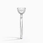 Lumiere 2mm Diamond Ring (1/8 ct. tw.) Platinum Radiant Engagement Ring