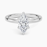Lumiere 2mm Diamond Ring (1/8 ct. tw.) Platinum Marquise Engagement Ring