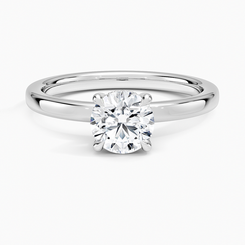 Lumiere 1.5mm Diamond Ring Platinum Round Engagement Ring