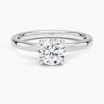 Lumiere 1.5mm Diamond Ring Platinum Round Engagement Ring