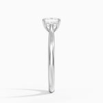 Dawn 2mm Diamond Ring Platinum Asscher Engagement Ring