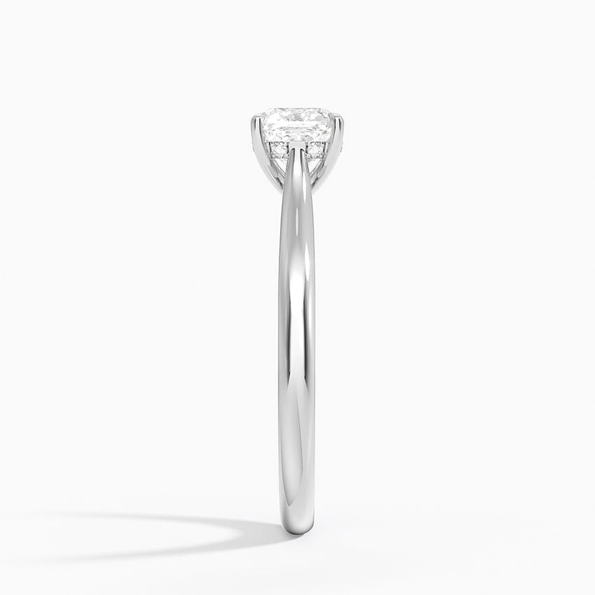 Dawn 2mm Diamond Ring Platinum Cushion Engagement Ring