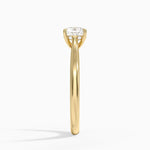 Dawn 2mm Diamond Ring Yellow Gold 18k Cushion Engagement Ring