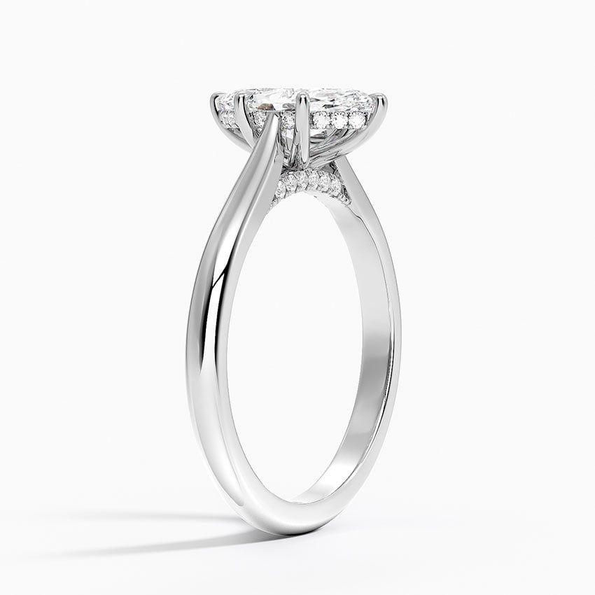 Dawn 2mm Diamond Ring Platinum Marquise Engagement Ring