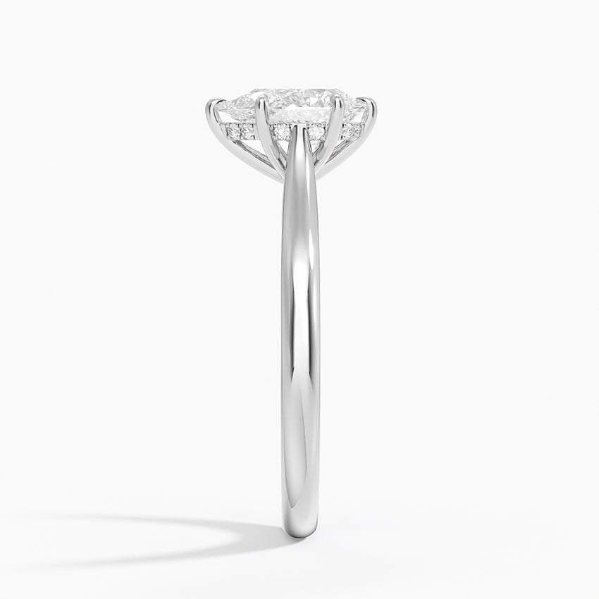 Dawn 2mm Diamond Ring Platinum Pear Engagement Ring