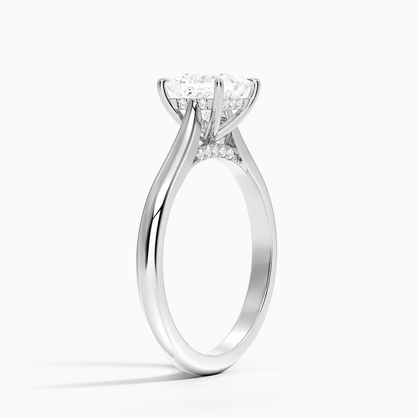 Dawn 2mm Diamond Ring Platinum Princess Engagement Ring