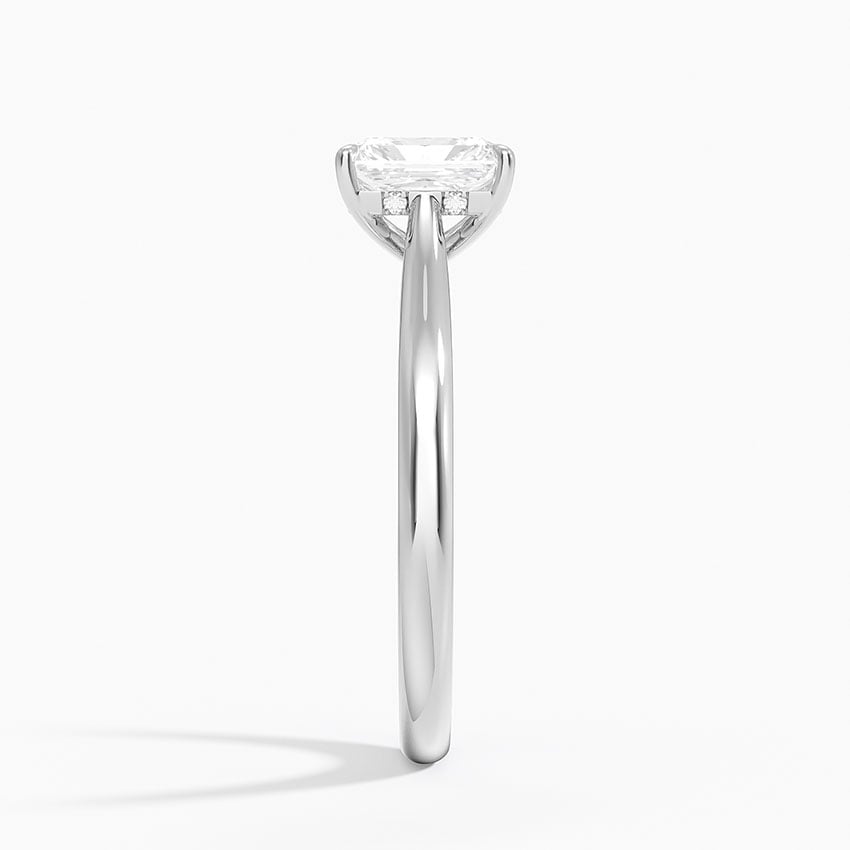 Dawn 2mm Diamond Ring Platinum Radiant Engagement Ring