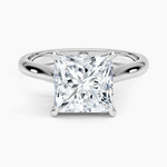Dawn 2mm Diamond Ring Platinum Princess Engagement Ring