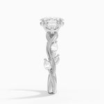 Vintage Secret Garden Three Stone Diamond Ring Platinum Oval Engagement Ring