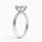 Bella Hidden Halo Diamond Ring (1/5 ct. tw.) Platinum Marquise Engagement Ring