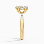 Bella Hidden Halo Diamond Ring (1/5 ct. tw.) Yellow Gold 18k Pear Engagement Ring