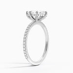 Viviana Three-Quarter Coverage Six-Prong Diamond Ring (1/3 ct. tw.) Platinum Marquise Engagement Ring