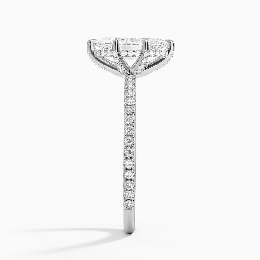 Viviana Three-Quarter Coverage Six-Prong Diamond Ring (1/3 ct. tw.) Platinum Marquise Engagement Ring