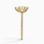 Viviana Three-Quarter Coverage Six-Prong Diamond Ring (1/3 ct. tw.) Yellow Gold 18k Princess Engagement Ring