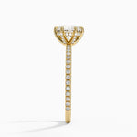Viviana Three-Quarter Coverage Six-Prong Diamond Ring (1/3 ct. tw.) Yellow Gold 18k Round Engagement Ring