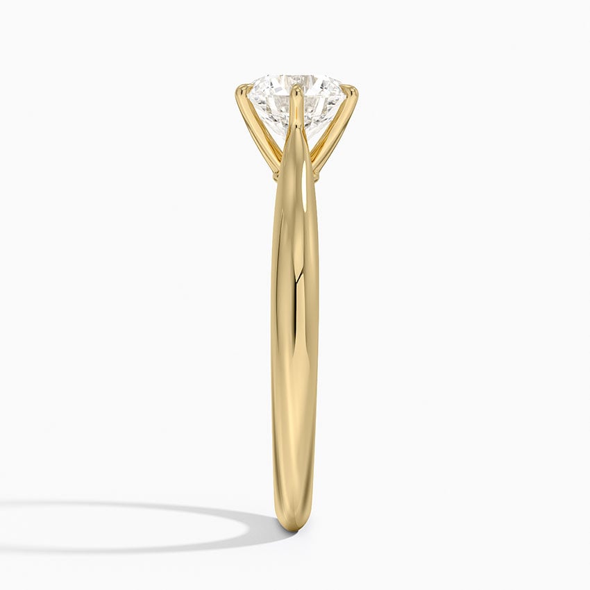 Catalina Solitaire Ring Yellow Gold 18k Round Engagement Ring