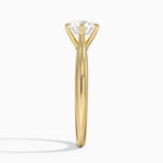 Catalina Solitaire Ring Yellow Gold 18k Round Engagement Ring