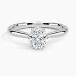 Catalina Solitaire Ring Platinum Oval Engagement Ring