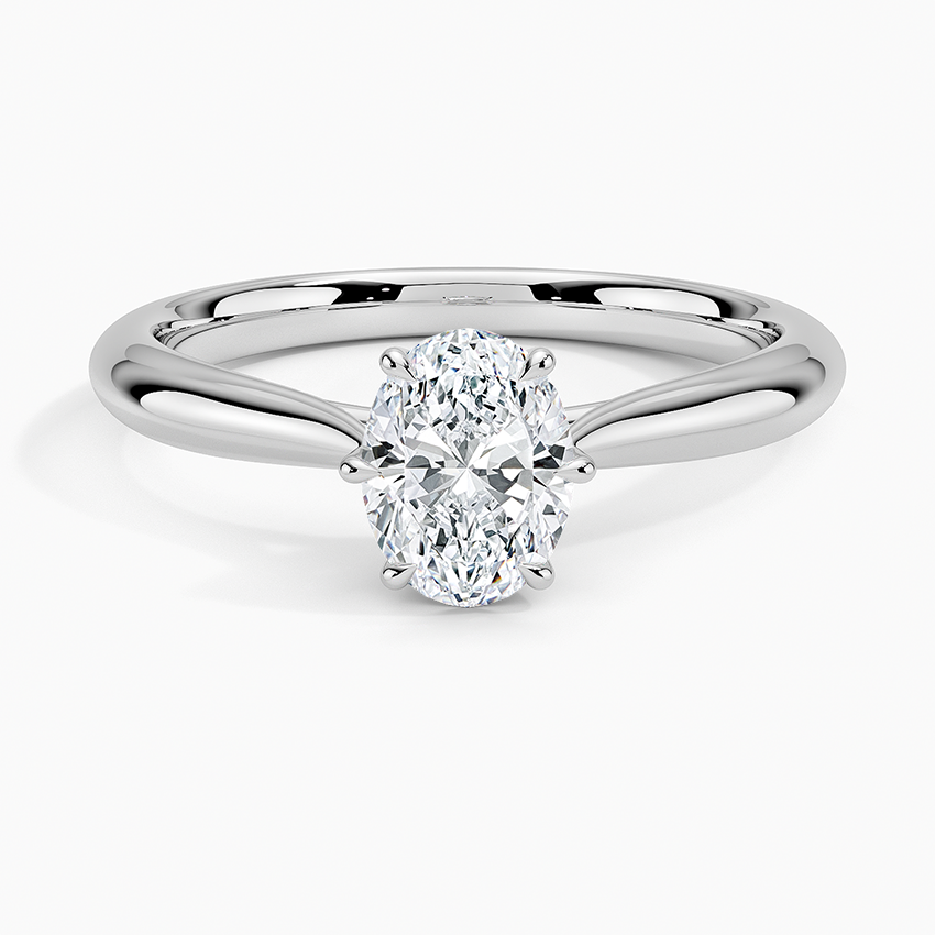 Catalina Solitaire Ring Platinum Oval Engagement Ring