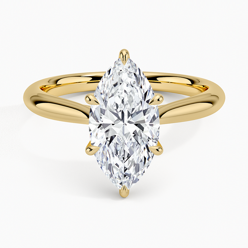 Catalina Solitaire Ring Yellow Gold 18k Marquise Engagement Ring