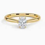 Catalina Solitaire Ring Yellow Gold 18k Oval Engagement Ring