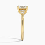 Miroir Diamond Ring Yellow Gold 18k Emerald Engagement Ring