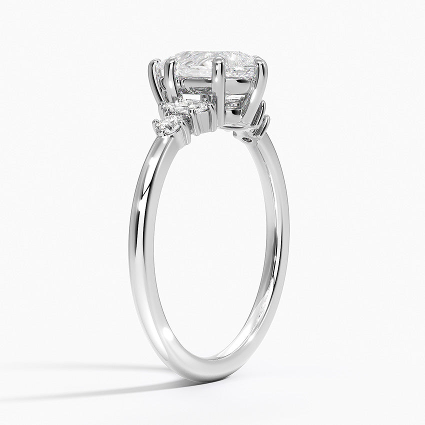 Miroir Diamond Ring Platinum Pear Engagement Ring