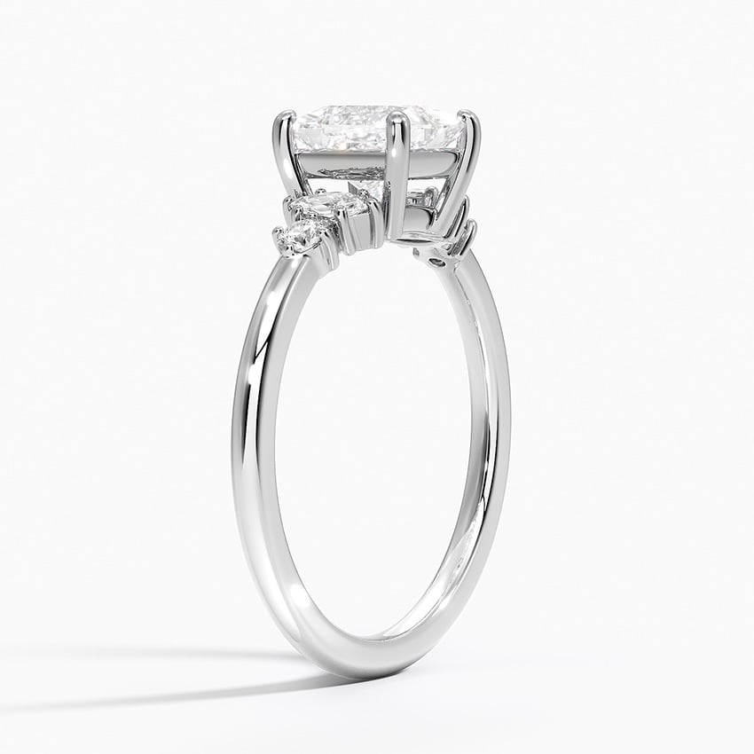 Miroir Diamond Ring Platinum Princess Engagement Ring