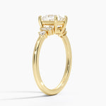 Miroir Diamond Ring Yellow Gold 18k Princess Engagement Ring