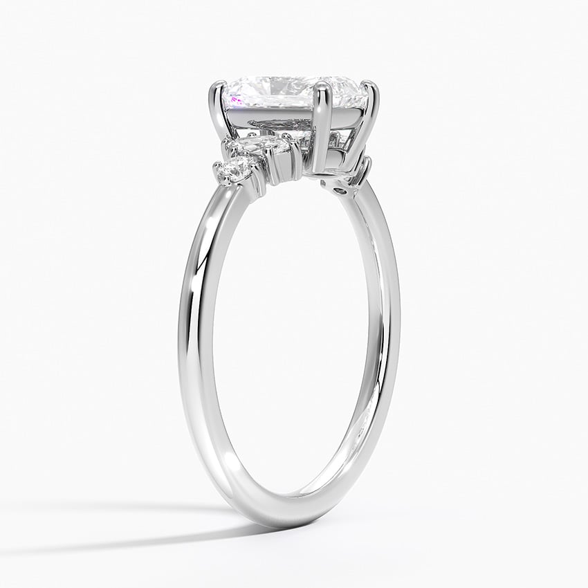 Miroir Diamond Ring Platinum Radiant Engagement Ring