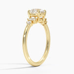 Miroir Diamond Ring Yellow Gold 18k Round Engagement Ring