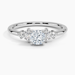 Miroir Diamond Ring Platinum Cushion Engagement Ring