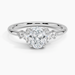 Miroir Diamond Ring Platinum Oval Engagement Ring