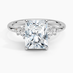 Miroir Diamond Ring Platinum Radiant Engagement Ring