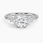 Miroir Diamond Ring Platinum Round Engagement Ring