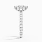 Perfect Fit French Pavé Diamond Ring Platinum Marquise Engagement Ring