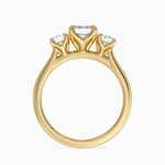 Elodie Perfect Fit Three Stone Diamond Ring (1/2 ct. tw.) Yellow Gold 18k Emerald Engagement Ring