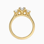 Elodie Perfect Fit Three Stone Diamond Ring (1/2 ct. tw.) Yellow Gold 18k Oval Engagement Ring