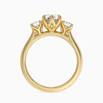 Elodie Perfect Fit Three Stone Diamond Ring (1/2 ct. tw.) Yellow Gold 18k Pear Engagement Ring