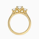 Elodie Perfect Fit Three Stone Diamond Ring (1/2 ct. tw.) Yellow Gold 18k Radiant Engagement Ring
