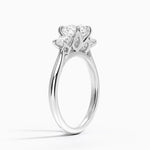 Elodie Perfect Fit Three Stone Diamond Ring (1/2 ct. tw.) Platinum Round Engagement Ring