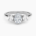 Elodie Perfect Fit Three Stone Diamond Ring (1/2 ct. tw.) Platinum Pear Engagement Ring