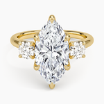 Elodie Perfect Fit Three Stone Diamond Ring (1/2 ct. tw.) Yellow Gold 18k Marquise Engagement Ring