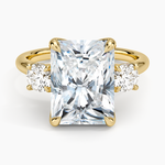 Elodie Perfect Fit Three Stone Diamond Ring (1/2 ct. tw.) Yellow Gold 18k Radiant Engagement Ring