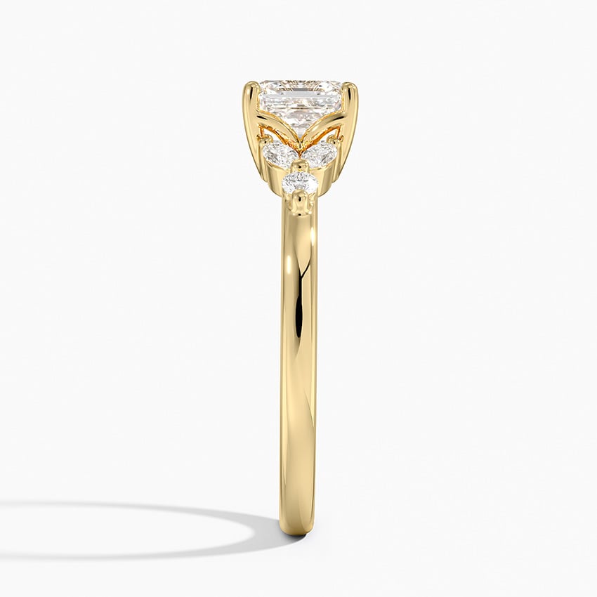 Verbena Diamond Ring Yellow Gold 18k Asscher Engagement Ring